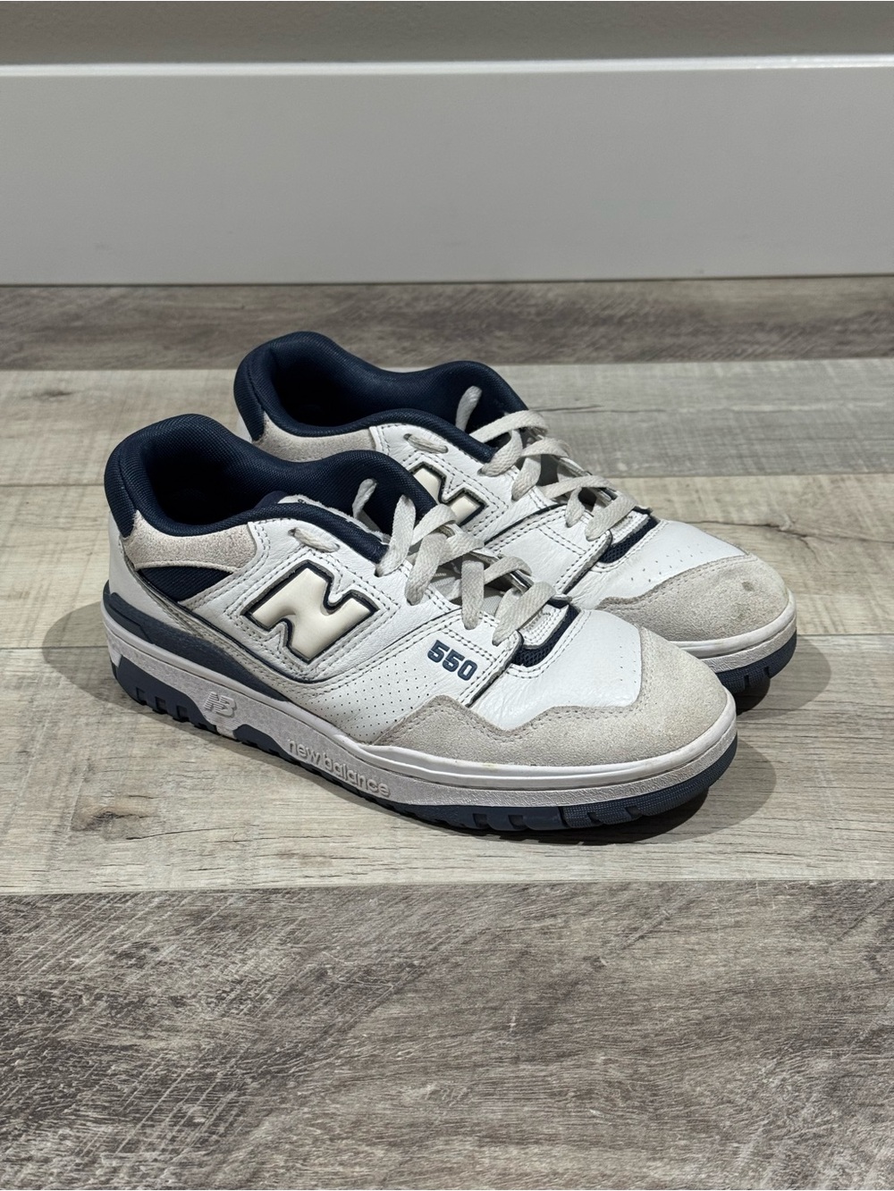 New Balance 550 White Vintage Indigo Women’s 8.5